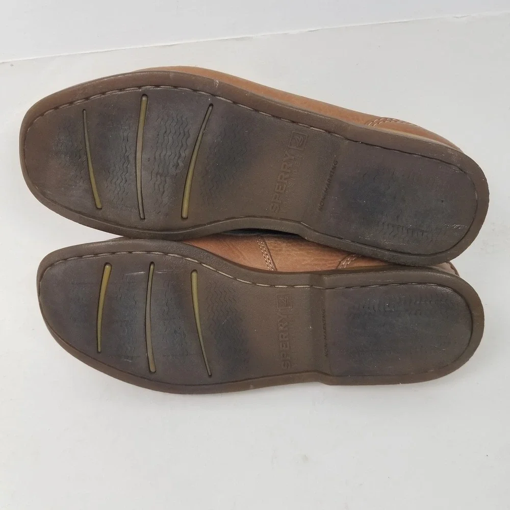Sperry‎ Boat Shoes Mens 9.5W Brown Authentic Original 0216432 Two Tone Leather